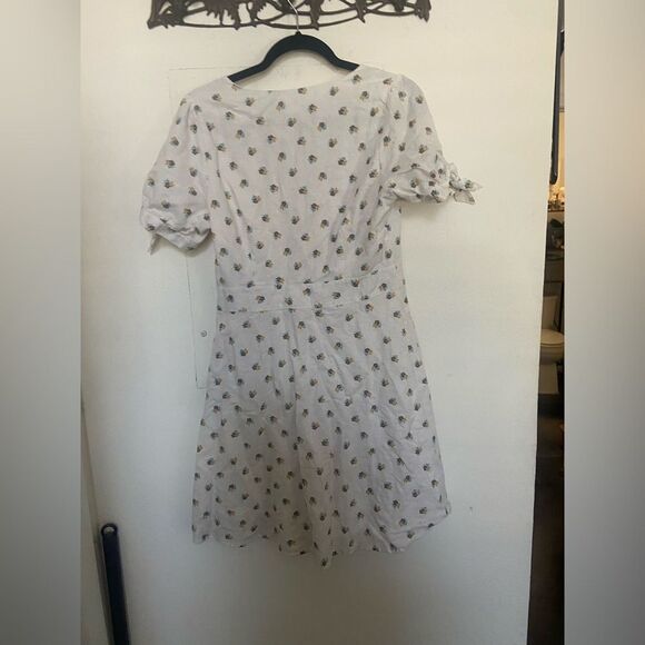 Bundle 3 for $50 | Gap Women’s Linen Blend Floral Dress with Tie Sleeves 🦋 - Picture 4 of 4